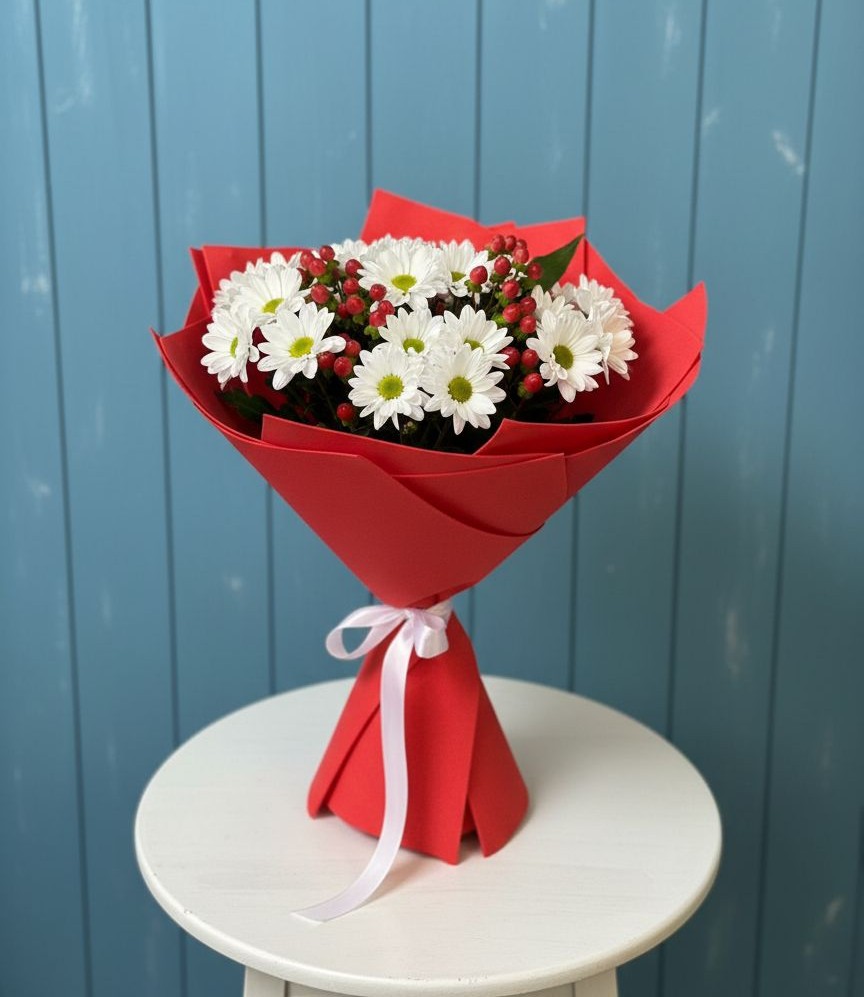 Букет цветов из: Хризантемы в Пригородном Курской области