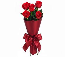 Букет 5 Красных роз Эдлесс Лав в Пригородном Курской области