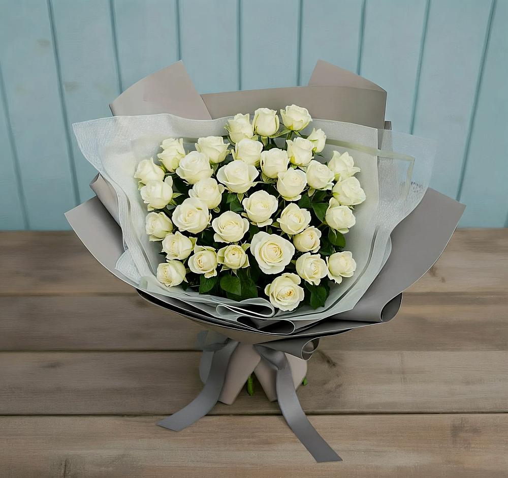 Букет Белоснежная нежность в Пригородном Курской области