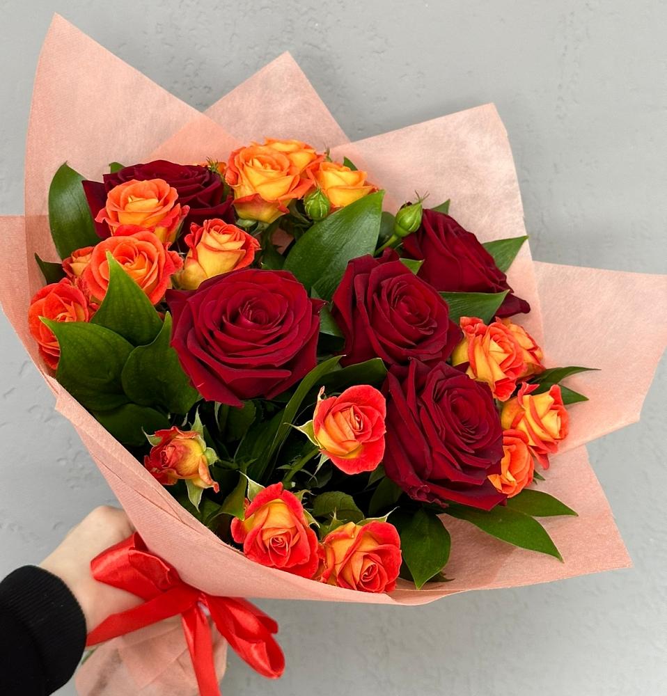 Букет Любовь и восторг в Пригородном Курской области