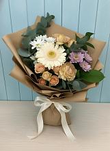 Букет цветов из:  Герберы и Хризантемы в Пригородном Курской области