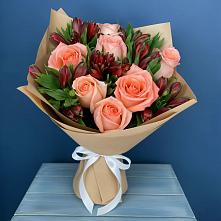 Букет цветов из:  Розы и Альстромерии #REPLACE_PRED# Пригородном Курской области