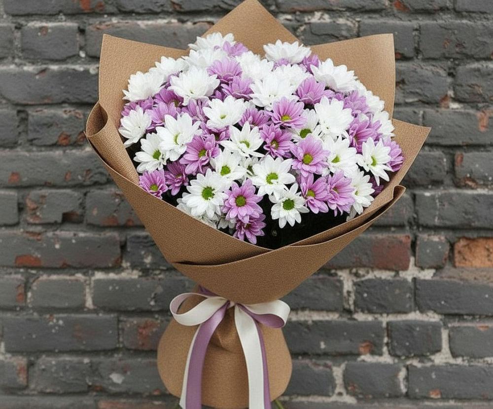 Букет цветов из: Хризантемы в Пригородном Курской области