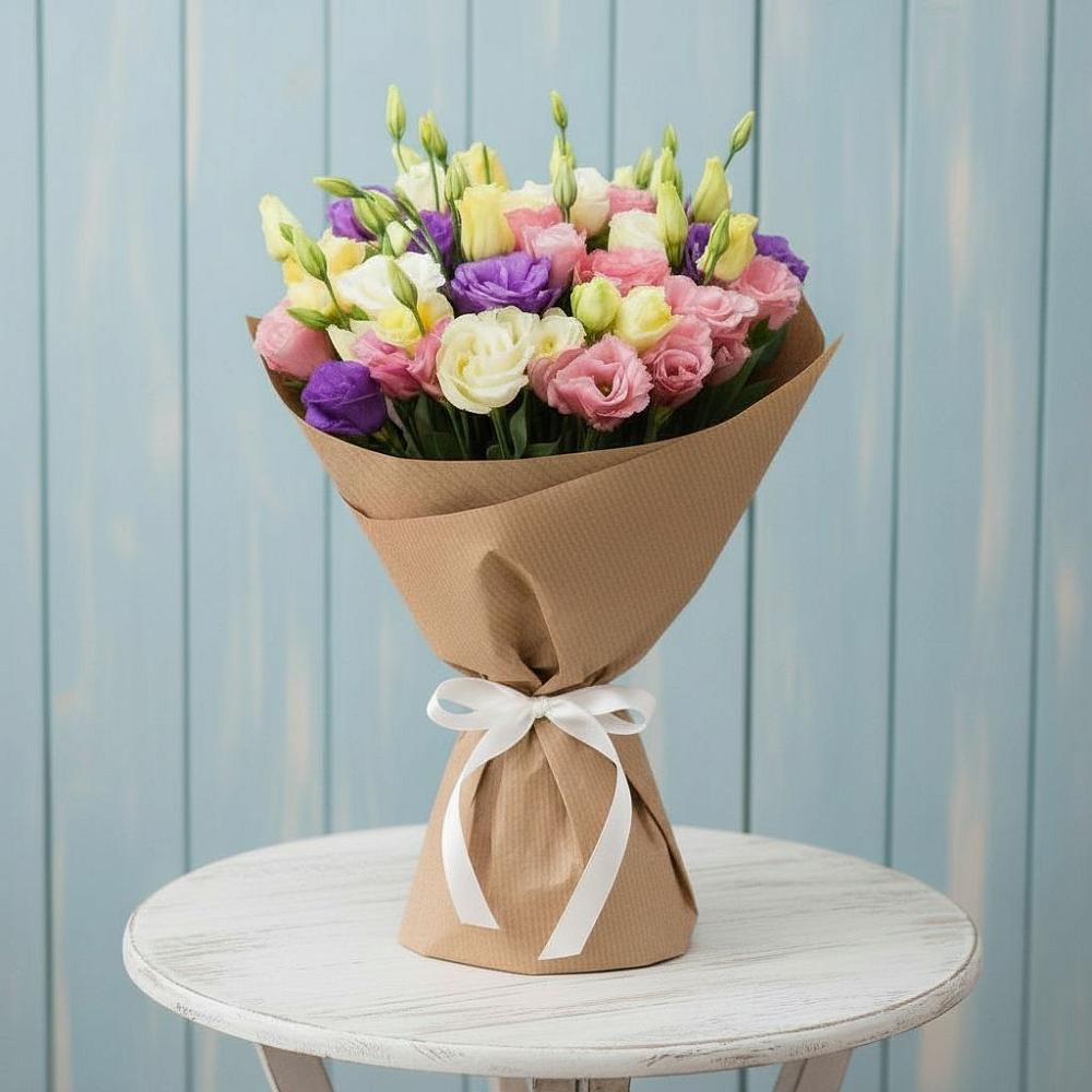 Букет цветов из: Лизиантусы в Пригородном Курской области