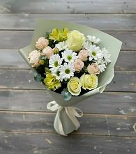 Букет цветов из:  Альстромерии, Розы и Хризантемы #REPLACE_PRED# Пригородном Курской области