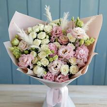 Букет цветов из:  Альстромерии и Розы #REPLACE_PRED# Пригородном Курской области