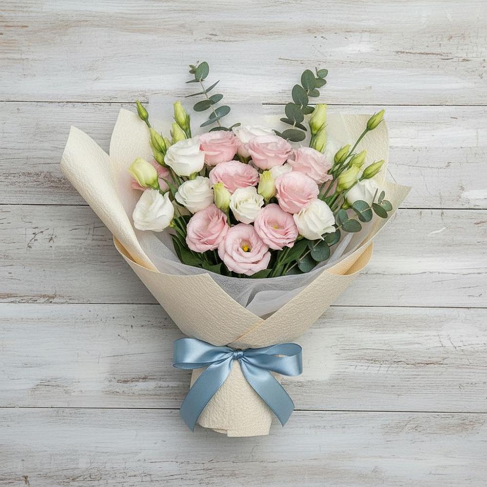 Букет цветов из: Лизиантусы в Пригородном Курской области